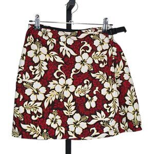Terry Precision Cycling Biking Skirt, Skort, Lined, Padded, Hawaiian, Floral, 8